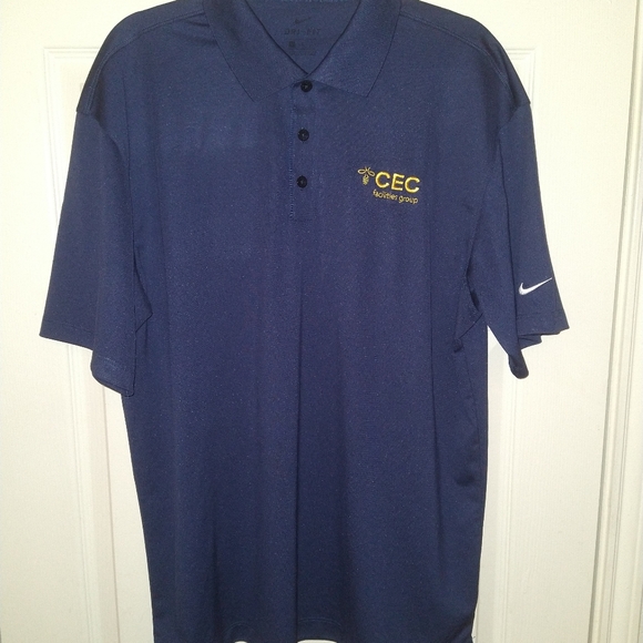 Nike Other - Nike Dri Fit Blue Short Sleeve Polo Shirt Men's sz Large